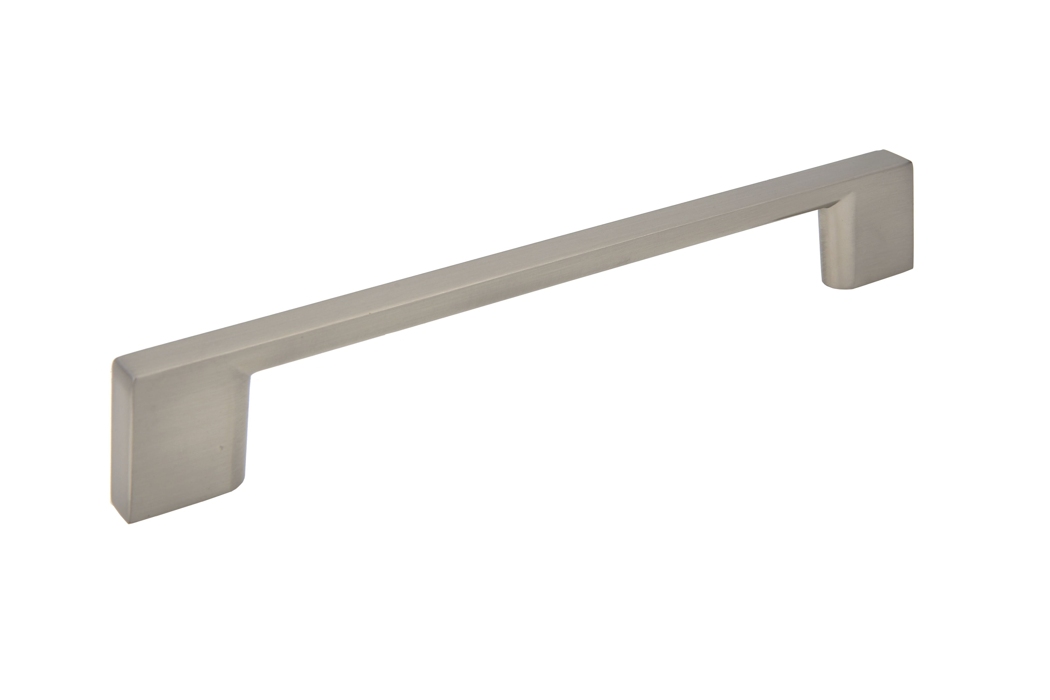 Pride Industrial P81572SN 5-7/8" Miami Cabinet Pull with 5" Center to Center Satin Nickel Finish Sparrow Supply